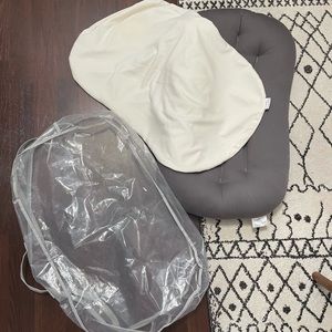 EUC snuggle me organic lounger and cover